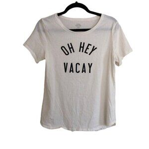 Oh Hey Vacay T-shirt, Old Navy, Size M, Short Sleeve